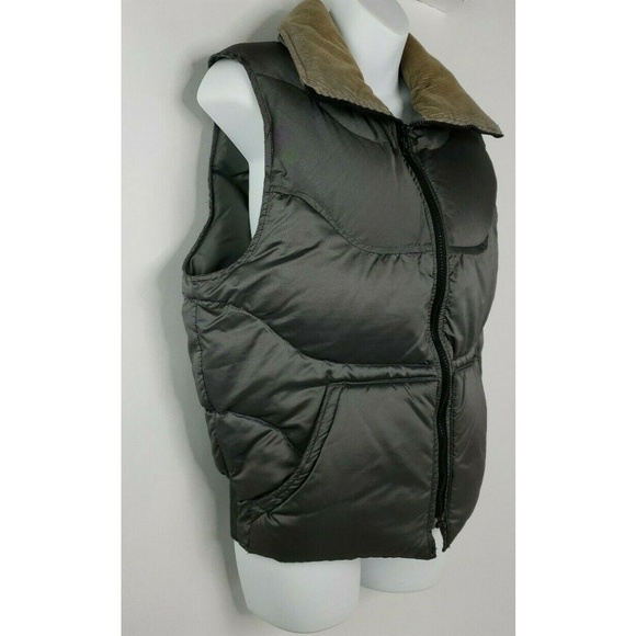 Vintage JanSport Gray Tan Corduroy Hipster Vest S - Picture 6 of 6